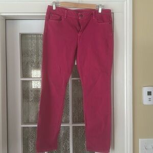 Michael Kors pink skinny jeans.  Size 10